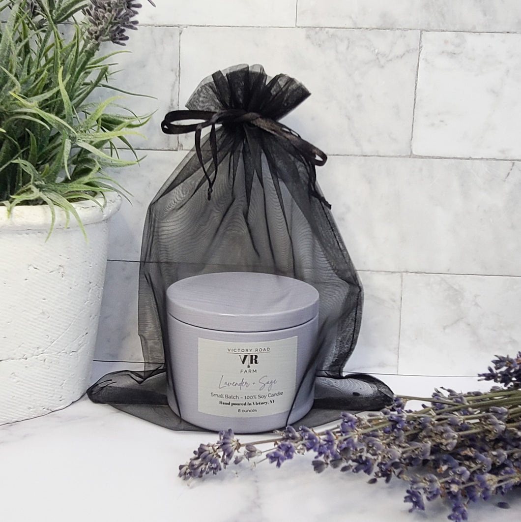 Lavender + Sage Soy Wax Candle