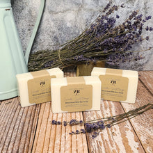 Load image into Gallery viewer, Lavender + Sweet Orange Shea Goat Milk Bar Soap
