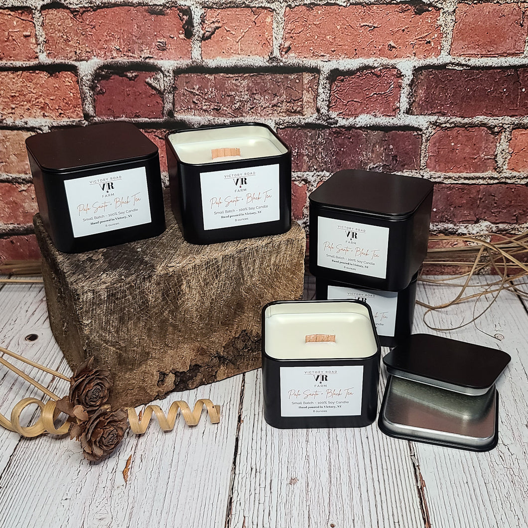 Palo Santo + Black Tea Soy Wax Candle