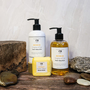 REFRESH Lemongrass + Sage Gift Bag Set