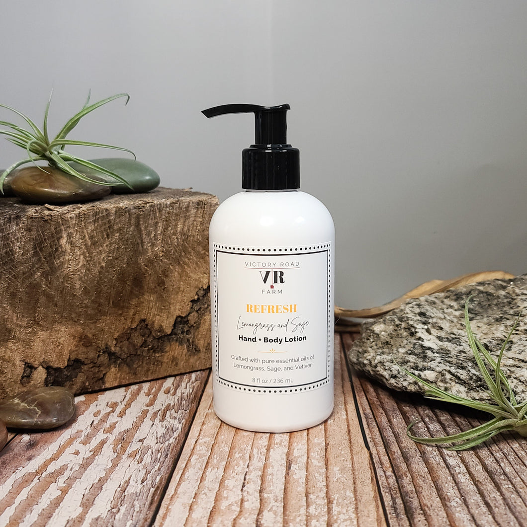 REFRESH Lemongrass and Sage Hand + Body Lotion