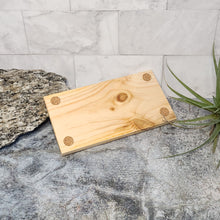 Load image into Gallery viewer, Natural Rustic Lotion + Wash Wood Stand
