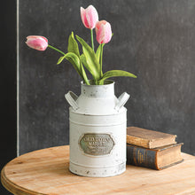 Load image into Gallery viewer, Rustic Farmhouse Old Town Market Milk Can
